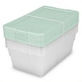 thumbnail image 1 of Sterilite 30 Pack 6 Quart Clear Plastic Stackable Storage Container Tote, 1 of 7