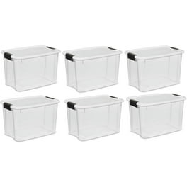 Sterilite, 20 Qt./18.9 L Storage Box, White, Case of 6 Only $14.67 (Reg.  $29.88) at Walmart