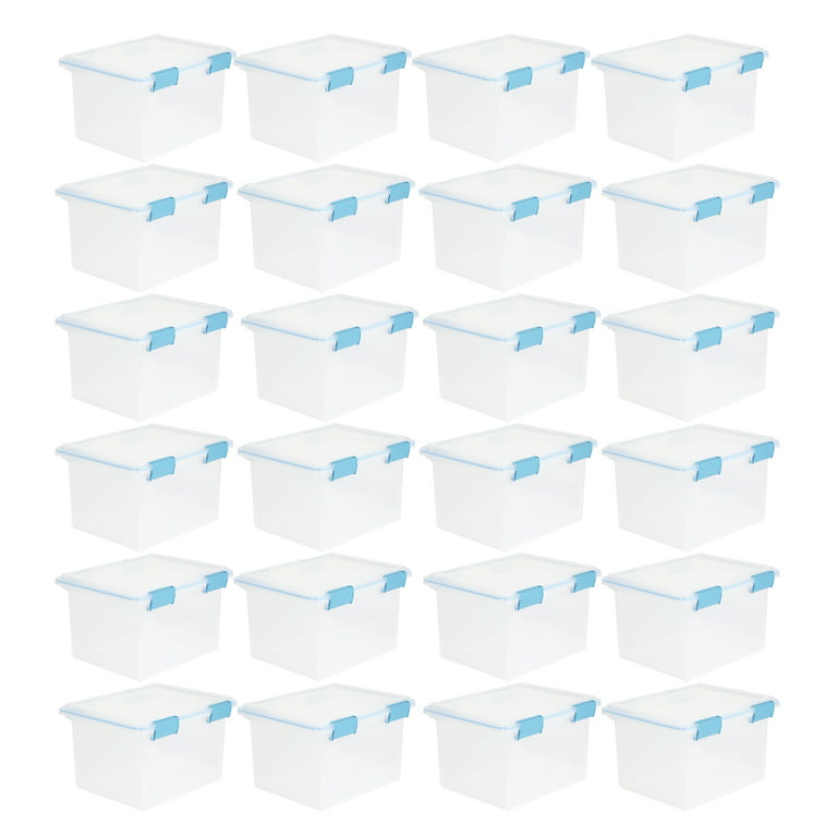 https://i5.walmartimages.com/seo/Sterilite-32-Qt-Clear-Stacking-Storage-Container-with-Gasket-Lid-24-Pack_2339d552-302c-4b1b-bf47-eabaf8a344ac.eddc7d5f45c5809d7e884e7c1989c190.jpeg?odnHeight=768&odnWidth=768&odnBg=FFFFFF