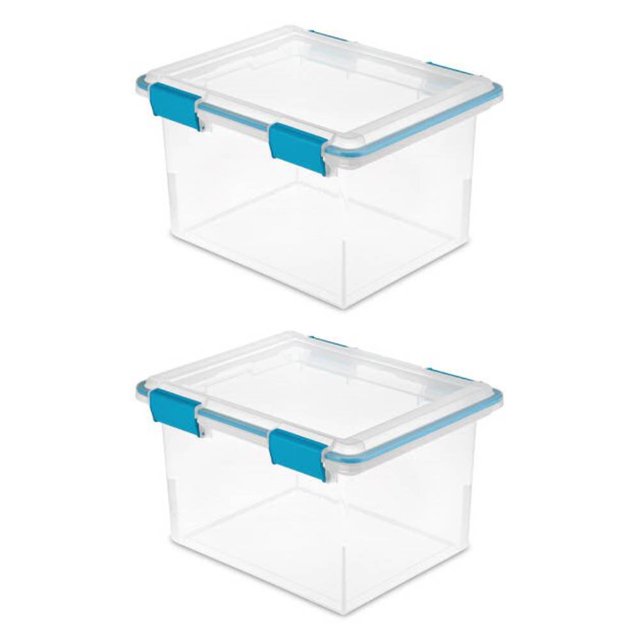 Sterilite 32 Quart Gasket Box 1933 Plastic Storage Container 2Pack