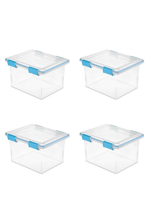 32 Qt. Gasket Box Blue Aquarium Set of 4