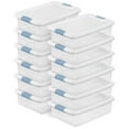 thumbnail image 1 of Sterilite 32 Quart Plastic Stackable Latching Storage Container (12 Pack), 1 of 11