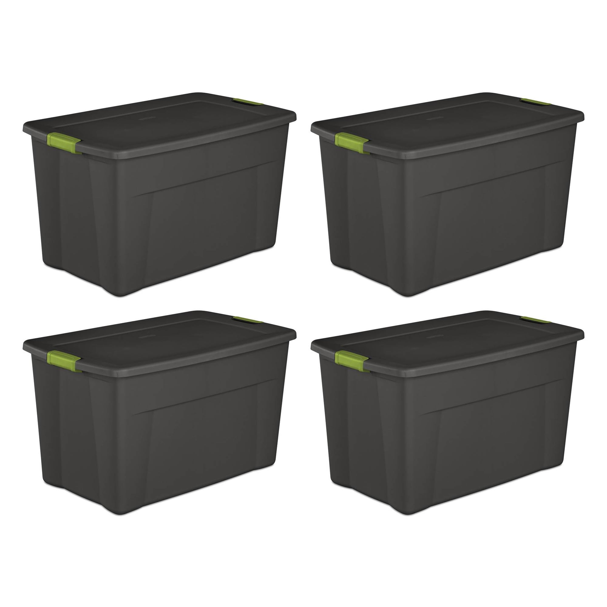 Sterilite 35Gallon (140Quart) Latch Storage Box, Set of 4