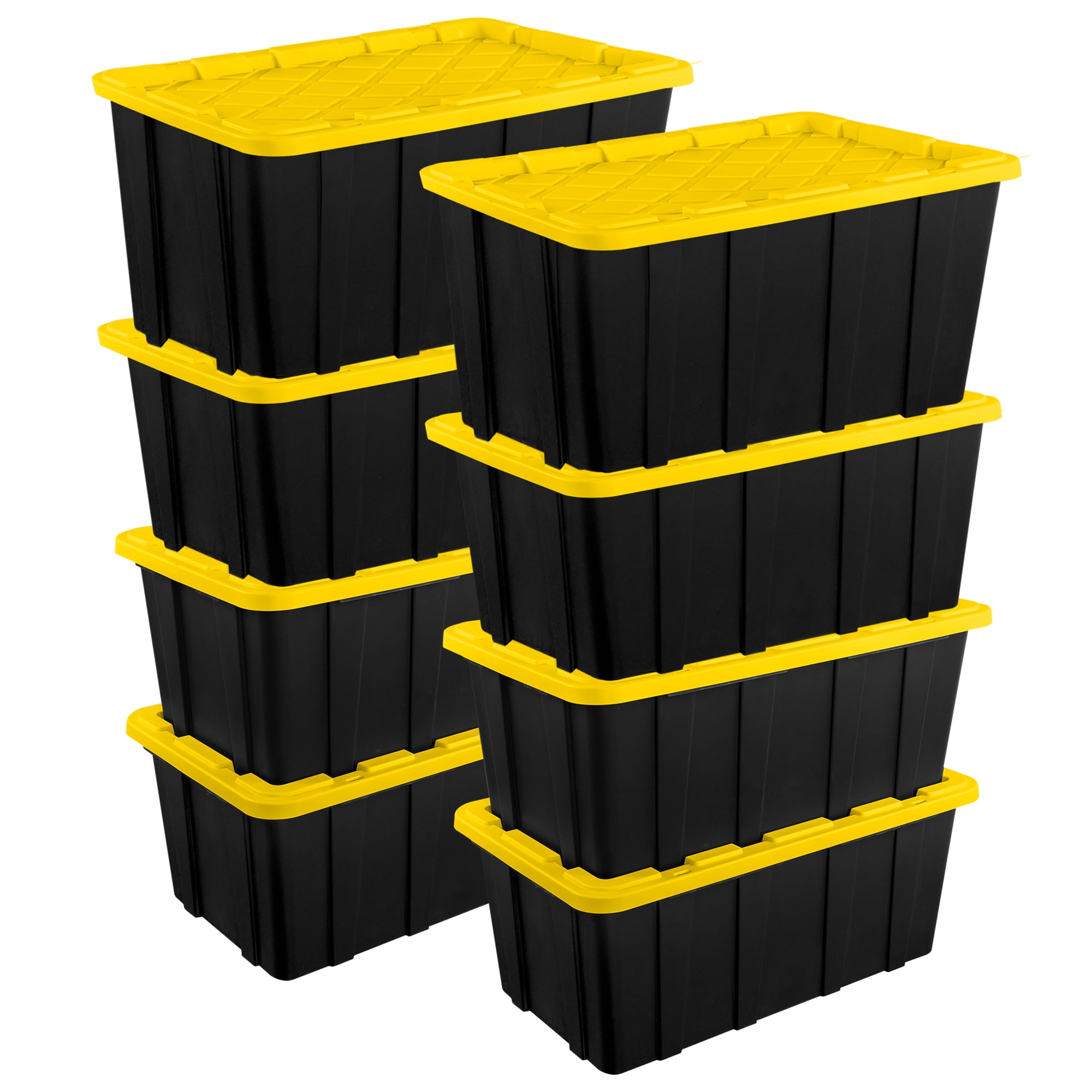Sterilite 38 Gal Industrial Stackable Storage Tote Lidded
