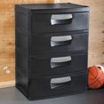 thumbnail image 1 of DARZU 4-Drawer Cabinet, Black, 1 of 2