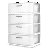 Shape: 4 Drawer, Actual Color: White, and Multipack Quantity: 1
