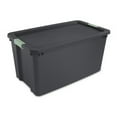 thumbnail image 1 of Sterilite 4 Pack 45 Gal Wheeled Latch Tote, Stackable Plastic Storage Bin, 1 of 9