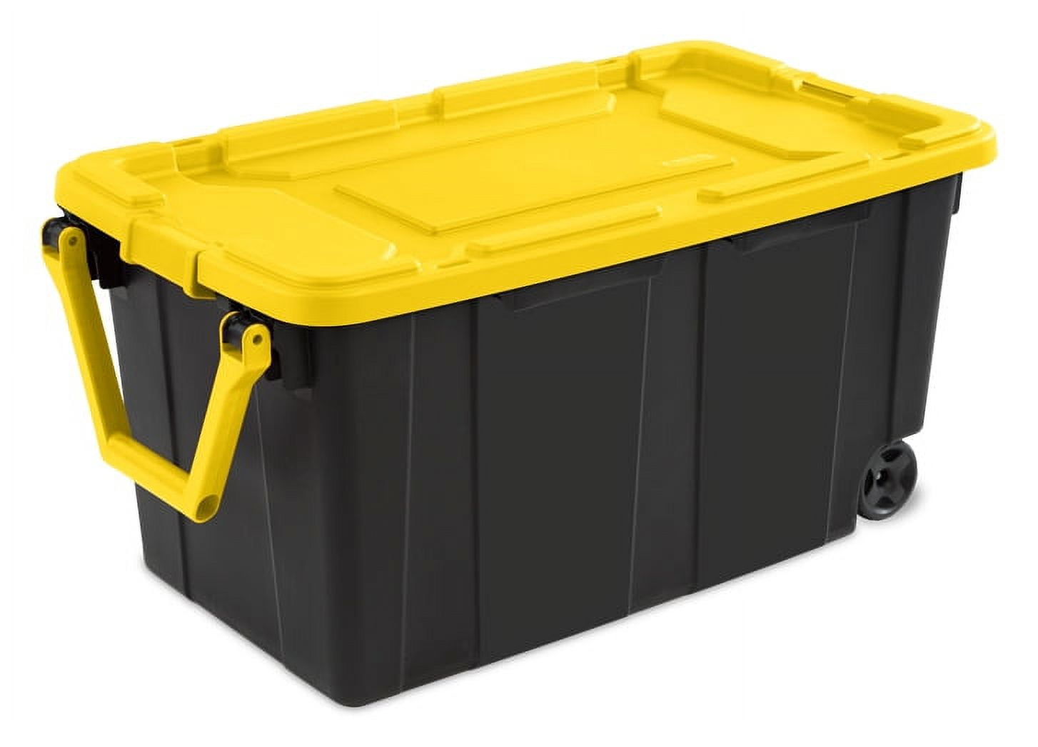 Sterilite 40 Gallon Wheeled Tote Yellow