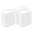 thumbnail image 1 of Sterilite 41 Qt Storage Box, Stackable Plastic Container, Home Organizer, White, 18 Pack, 1 of 8