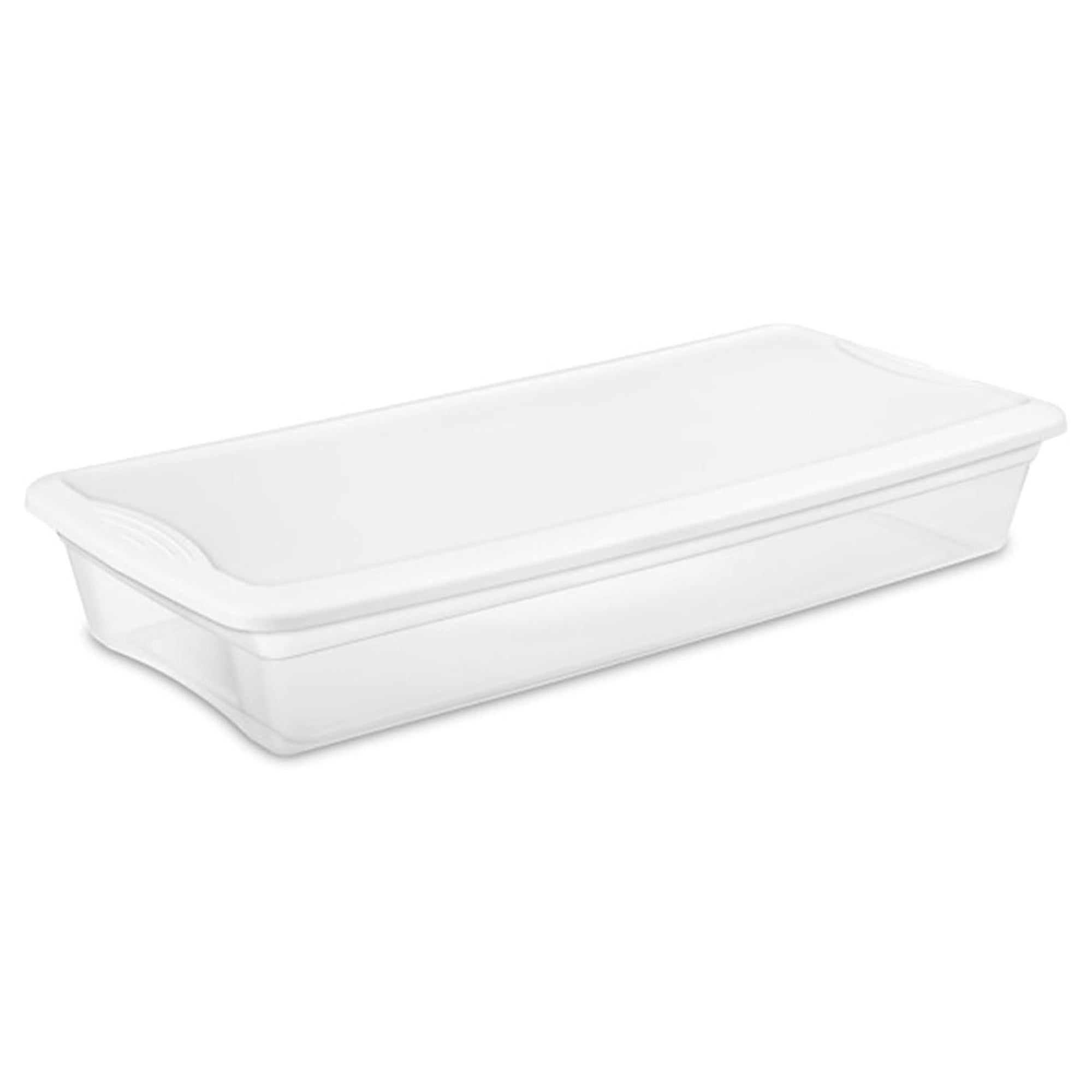 ClearView 41-Quart Kids' Underbed Plastic Storage Box with Lid, 12-Pack