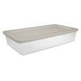 thumbnail image 1 of Sterilite 41 Quart Storage Box Plastic, Grey Pumice, 1 of 10