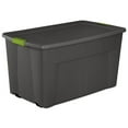 thumbnail image 1 of Sterilite 45 Gallon Plastic Stackable Storage Tote w/ Lid & Wheels, 12 Pack, 1 of 7