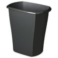 thumbnail image 1 of Sterilite Small Bathroom Trash Can, 5.5 Gallon Plastic Garbage Bucket Bin with No Lid, Black, 1 of 8