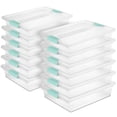 thumbnail image 1 of Sterilite 5.7 Qt Large Plastic Stackable Storage Bin with Clear Latch Lid, 12 Pack, 1 of 12