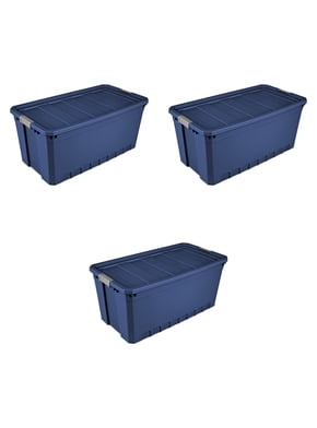 Sterilite Large Storage Bin, 18 Gallon Durable Plastic Storage Sterilite Large Storage Bin, 18 Gallon Durable Plastic Storage