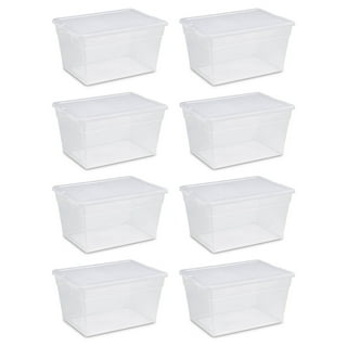 Sterilite 24 Compartment Stack and Carry Christmas Ornament Storage Box (4  Pack)