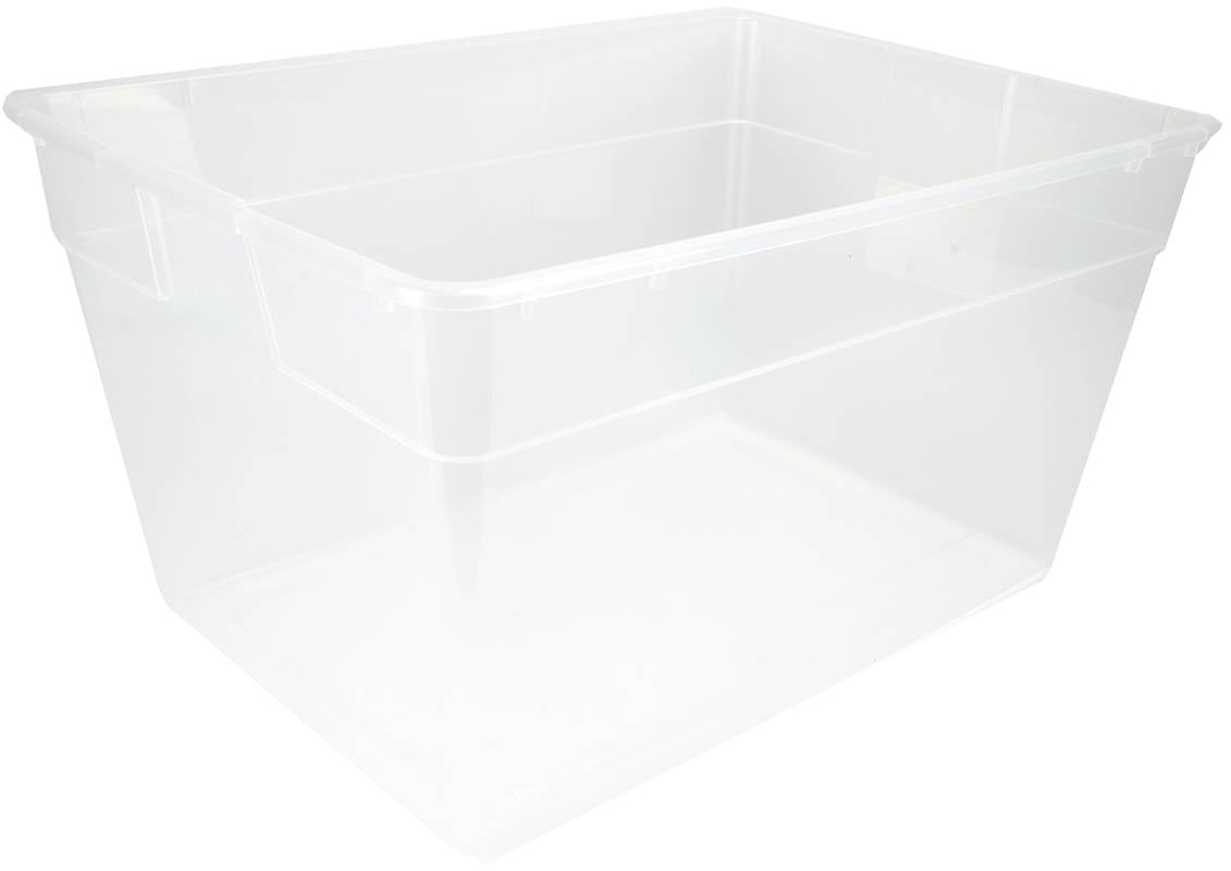 56qt Clear Storage Box with Lid White - Room Essentials™