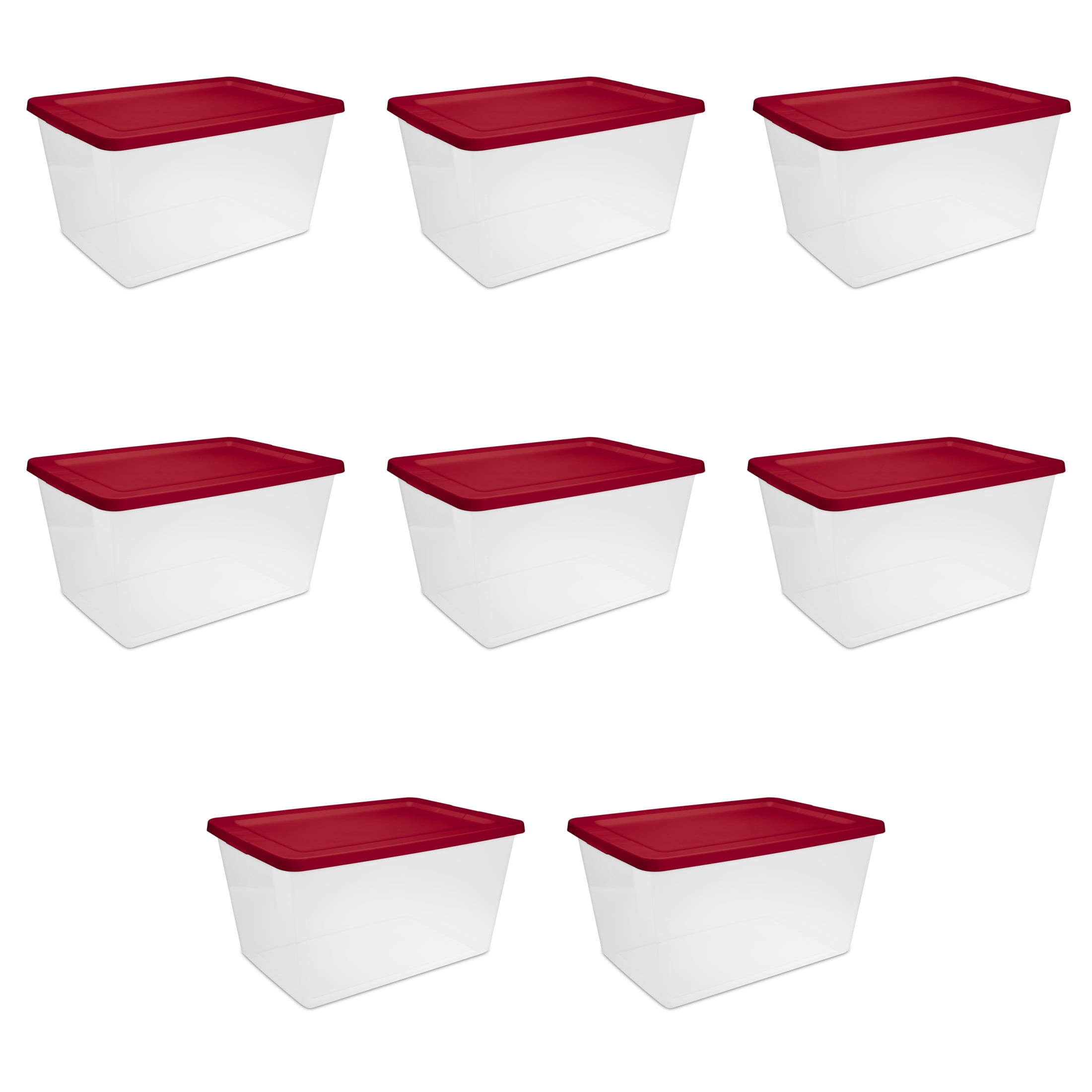 Sterilite Storage Bin, 58 Quart Clear Plastic Storage Container