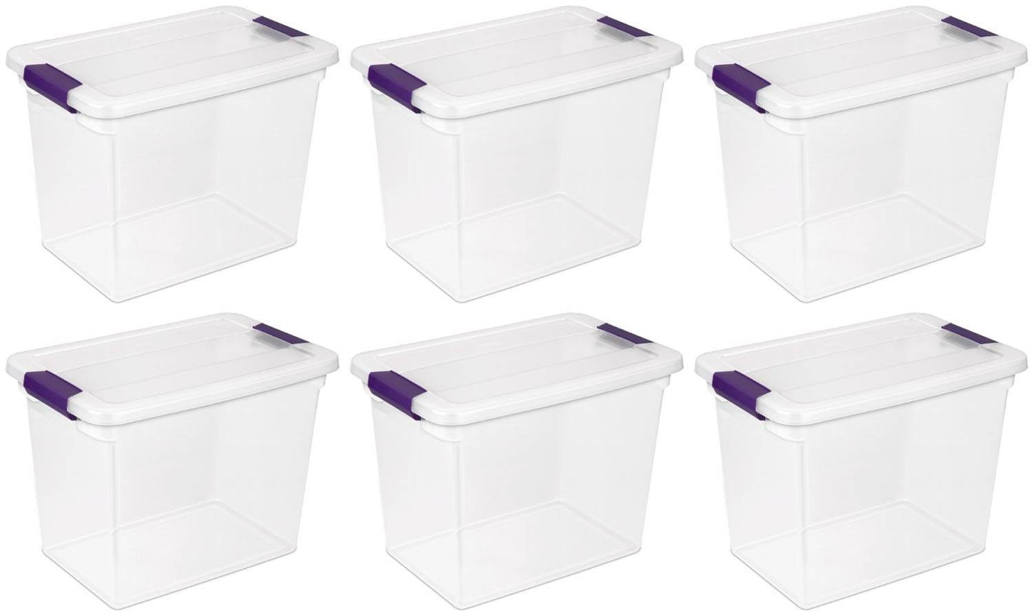 ClearView Kids' Room 27 Quart Plastic Stackable Storage Box with Latch Lid