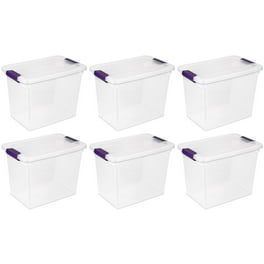 Sterilite 18 gal Gray Storage Tote 16-1/8 in. H X 23-1/2 in. W X 18-3/8 in.  D Stackable - Ace Hardware