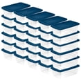 thumbnail image 1 of Sterilite 6 Qt Storage Boxes, Clear Plastic Containers with Snap Lids, Set of 30, Blue, 1 of 7