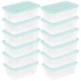 thumbnail image 1 of Sterilite 6 Qt Storage Boxes, Clear Plastic Containers with Snap Lids, Set of 30, Mint, 1 of 6