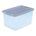 thumbnail image 1 of Sterilite 64 Qt. Latching Box Plastic, Blue Tint, 1 of 4