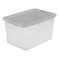 thumbnail image 1 of Sterilite 64 Qt. Latching Box Plastic, Silver Tint, 1 of 4