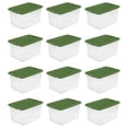 thumbnail image 1 of Sterilite 64 Qt Latching Clear Plastic Holiday Storage Container, (12 Pack), 1 of 10