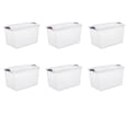 thumbnail image 1 of Sterilite 66 Qt. Latch Box Moda Purple Case of 6, 1 of 6