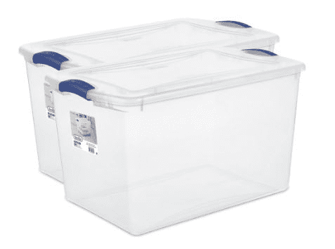 Sterilite 66 Qt. Latch Box Plastic, Stadium Blue - (2 pack) - Walmart.com