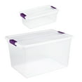 thumbnail image 1 of Sterilite 66 Qt Storage Totes, 6 Pack, and 6 Qt Storage Totes, 12 Pack, 1 of 8