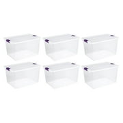 Sterilite Convenient Home 2-Tier Layer Stack Carry Storage Box