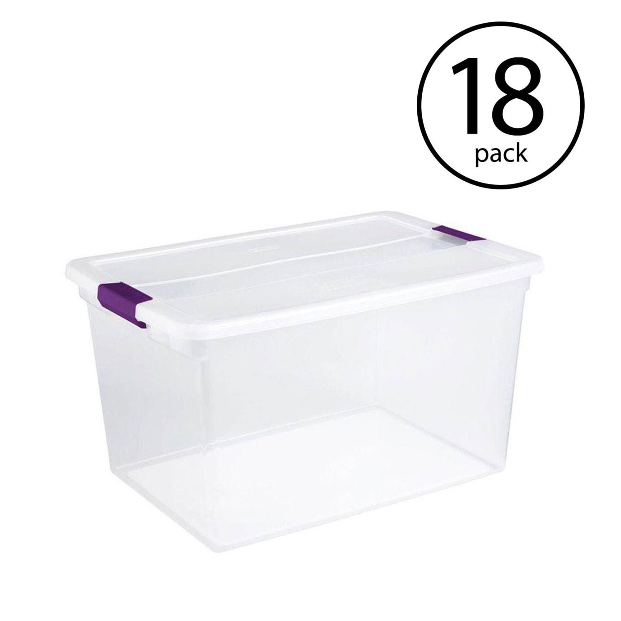 Sterilite® ClearView Latch™ 66-Quart Clear Storage Tote with