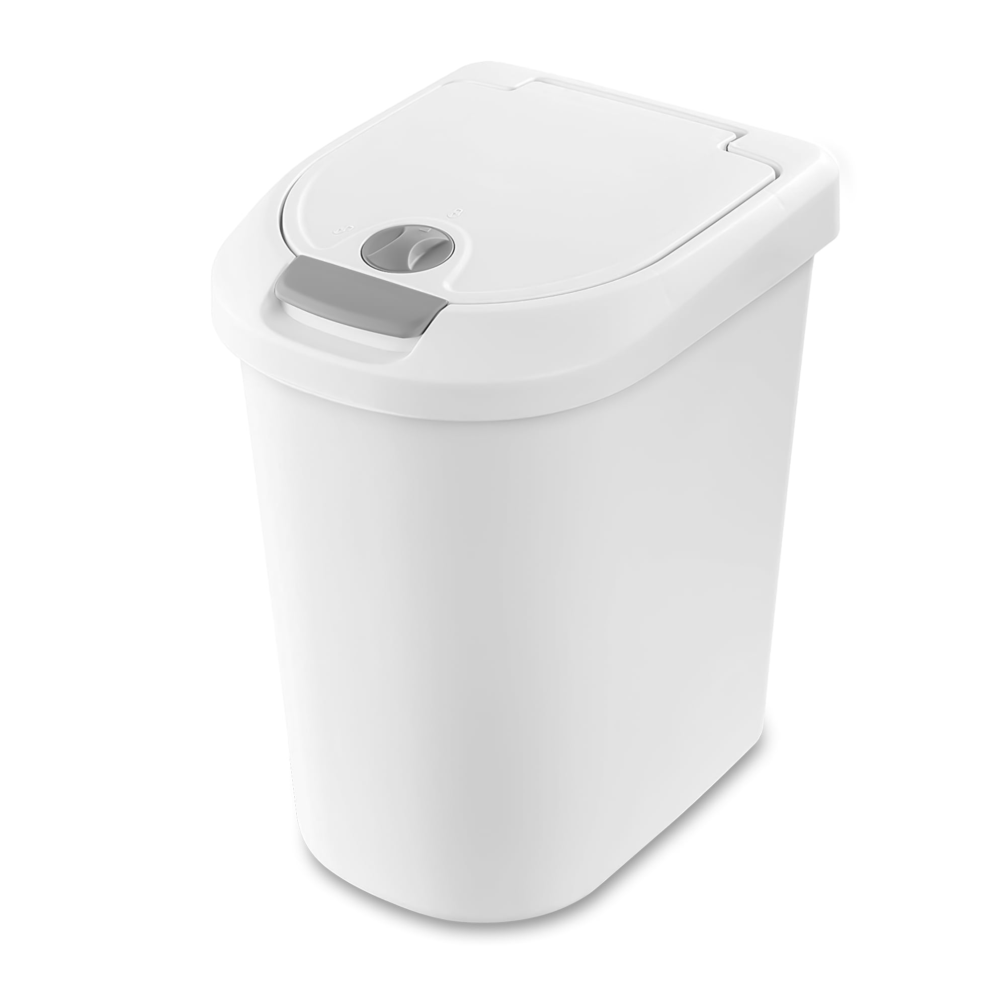 Sterilite 7.3 Gallon Secure Locking Touch Top Home Wastebasket, (16 Pack)