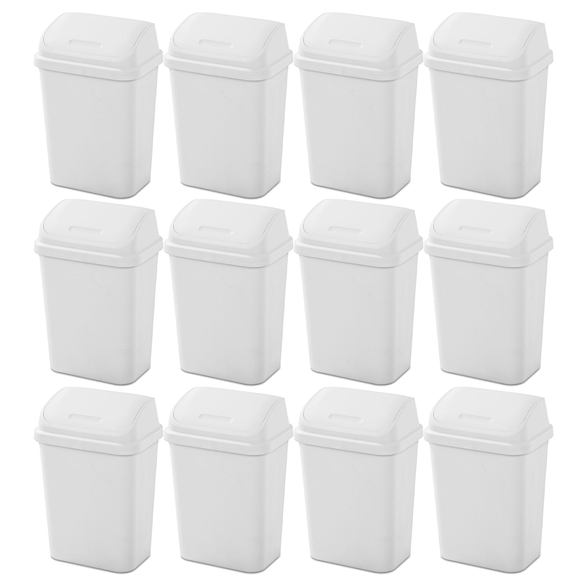 Sterilite 7.8 Gallon SwingTop Kitchen Wastebasket Trash Can