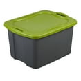 thumbnail image 1 of Sterilite 70 Qt. EZ Carry Flat Gray/ Spicy Lime Case of 6, 1 of 2