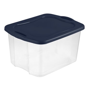Advantus Rolling Storage Box, Letter/Legal, 15-Gallon Size, Clear ...
