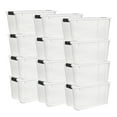 thumbnail image 1 of Sterilite 70 Quart Clear Plastic Storage Bin with White Latch Lid, 12 Pack, 1 of 11