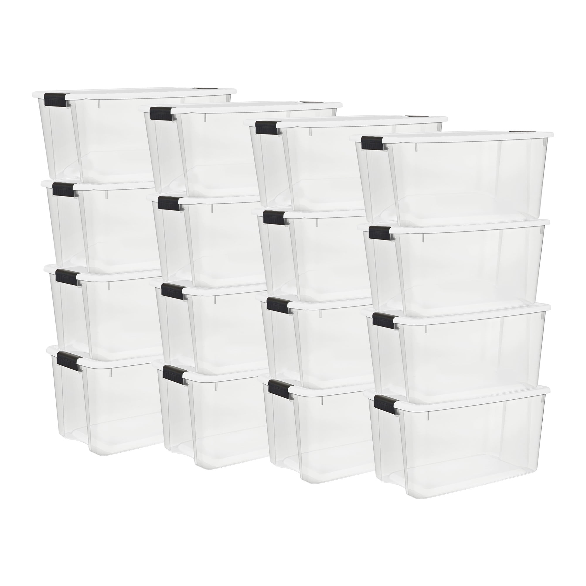 Free Shipping! Sterilite 70 Quart Clear Plastic Tote Storage Bins