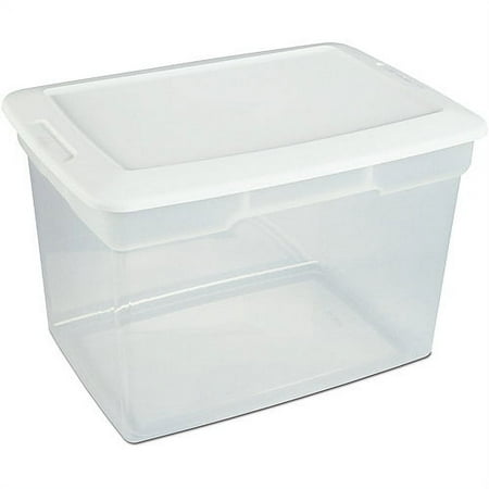 Sterilite 73-Quart Storage Bin in White, Set of 4