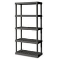 thumbnail image 1 of Sterilite 75.2" Heavy Duty Durable 5 Shelf Ventilated Shelving Unit, 4 Pack, 1 of 9