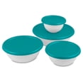 thumbnail image 1 of Sterilite 8-Piece Covered Bowl Set, 4 Plastic Bowls Ranging in Size, 6 Pack, 1 of 5