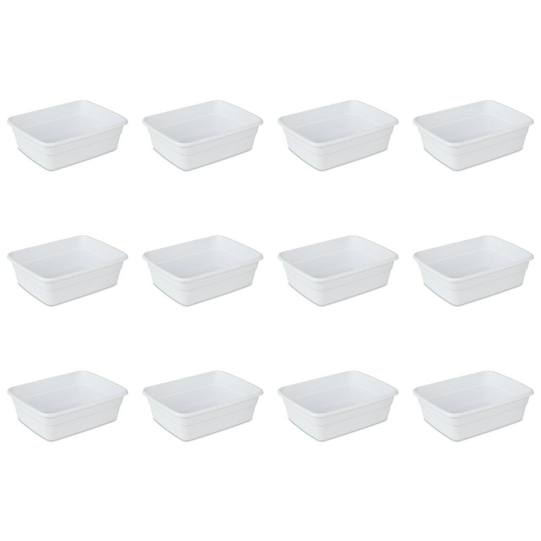 Large White Dishpans, 18 qt.