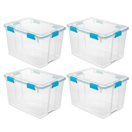 Sterilite - Sterilite 66 QT Blue Latch Storage Box Freshwater Tint Base  With Blue #TV138463