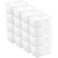 thumbnail image 1 of Sterilite 90 Qt Storage Box, Stackable Plastic Container, Home Organizer, White, 16 Pack, 1 of 8