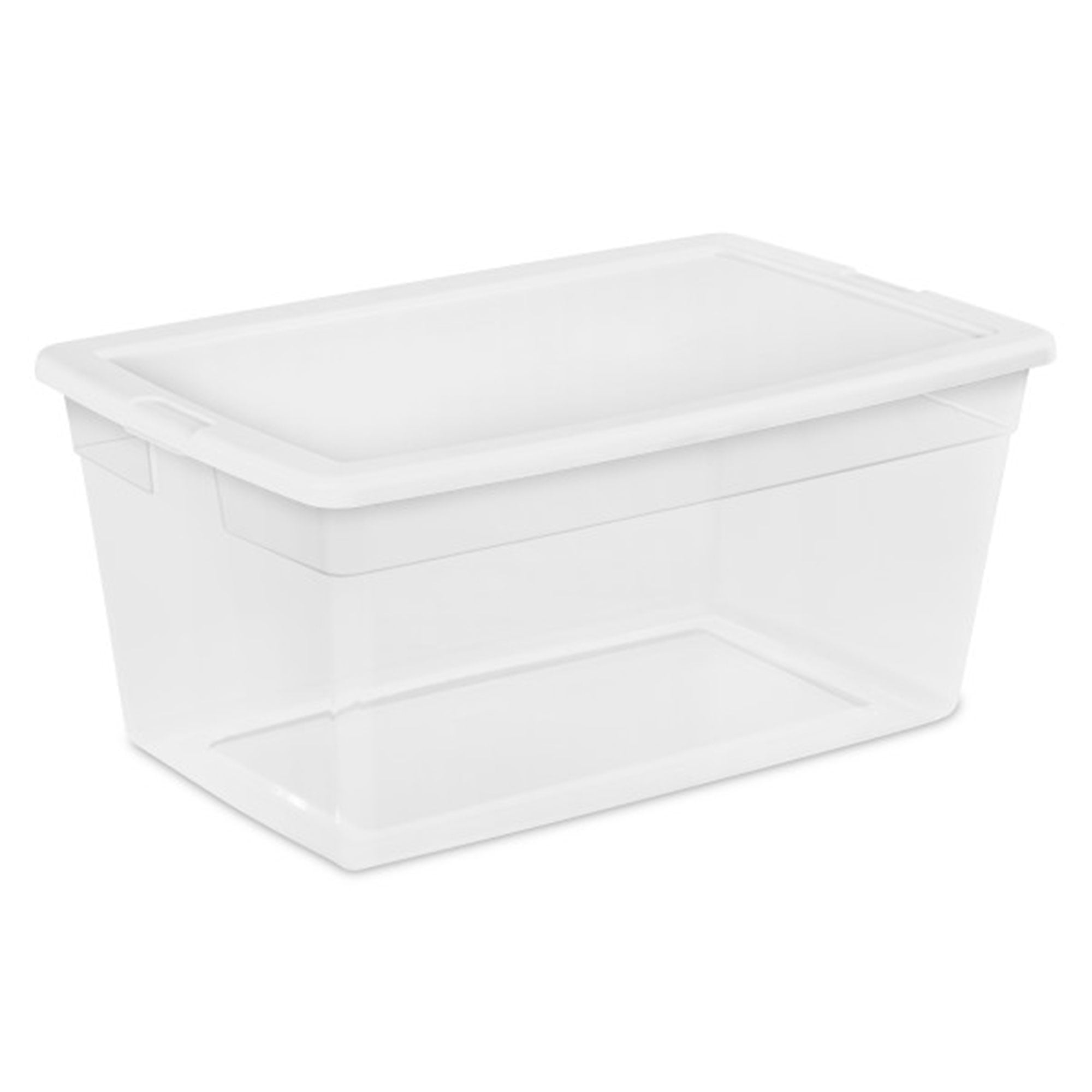 ClearView 90-Quart Stackable Storage Bin with Secure Lid, 8-Pack