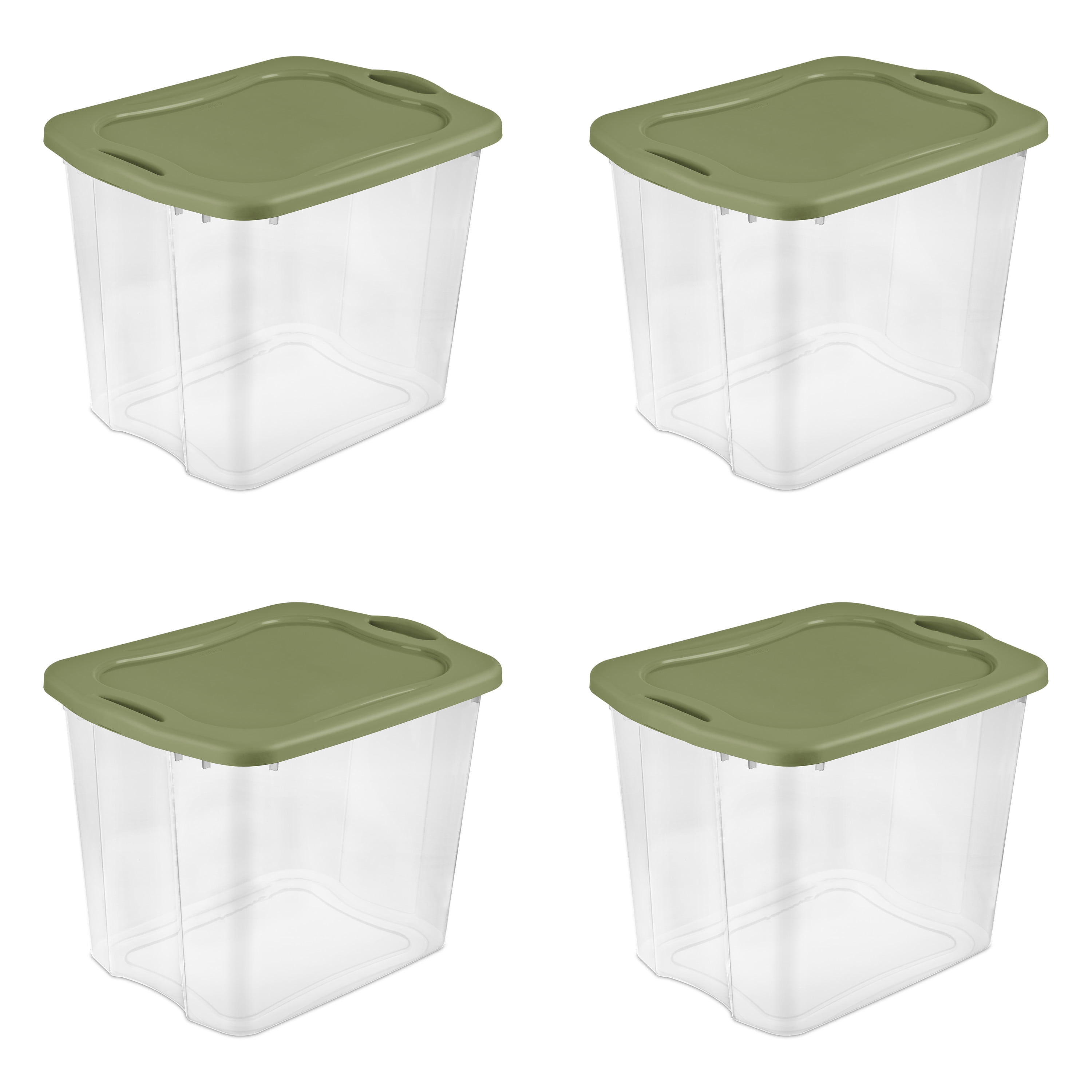 Choice 2 and 4 Qt. Green Square Polypropylene Food Storage Container Lid