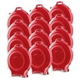 thumbnail image 1 of Sterilite Clear Lid Red Base Nesting Storage Christmas Wreath Box (12 Pack), 1 of 8
