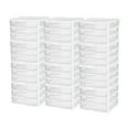 thumbnail image 1 of Sterilite Clear Plastic Stackable Small 3 Drawer Storage System, (12 Pack), 1 of 10